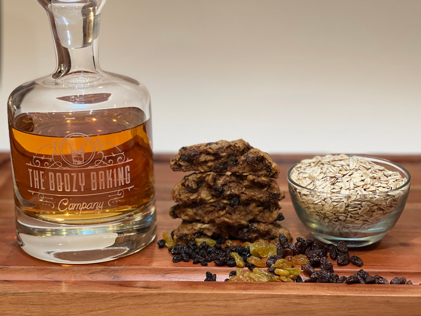 Dark Rum Raisin Oatmeal Cookie
