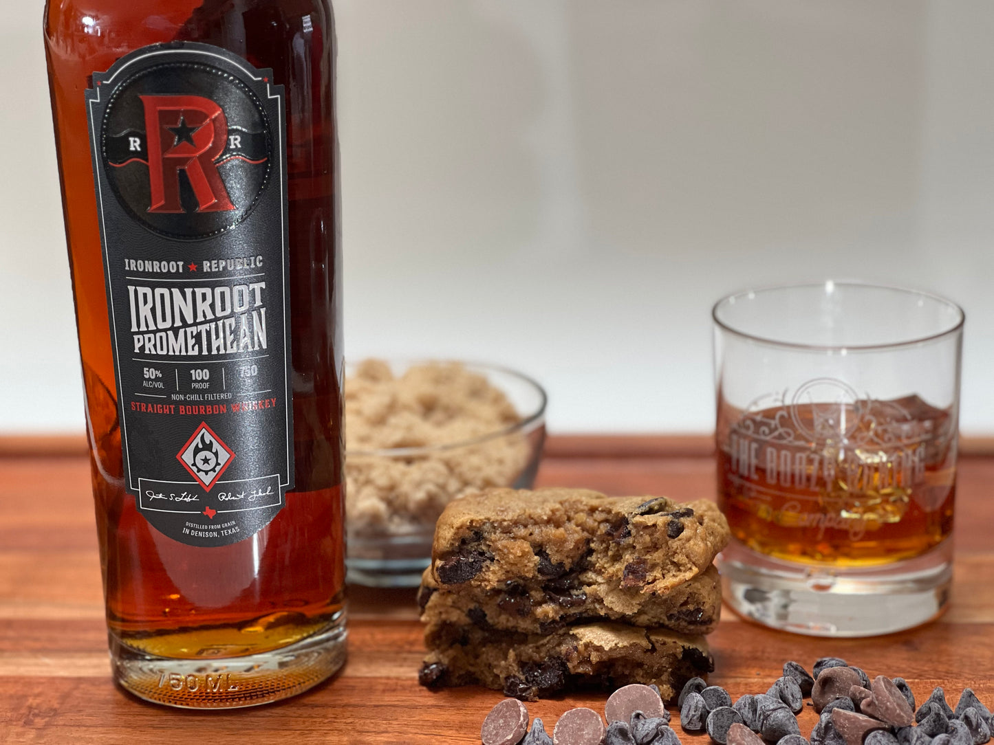 Iron Root Republic Promethean Bourbon Cookies with Chocolate Chips