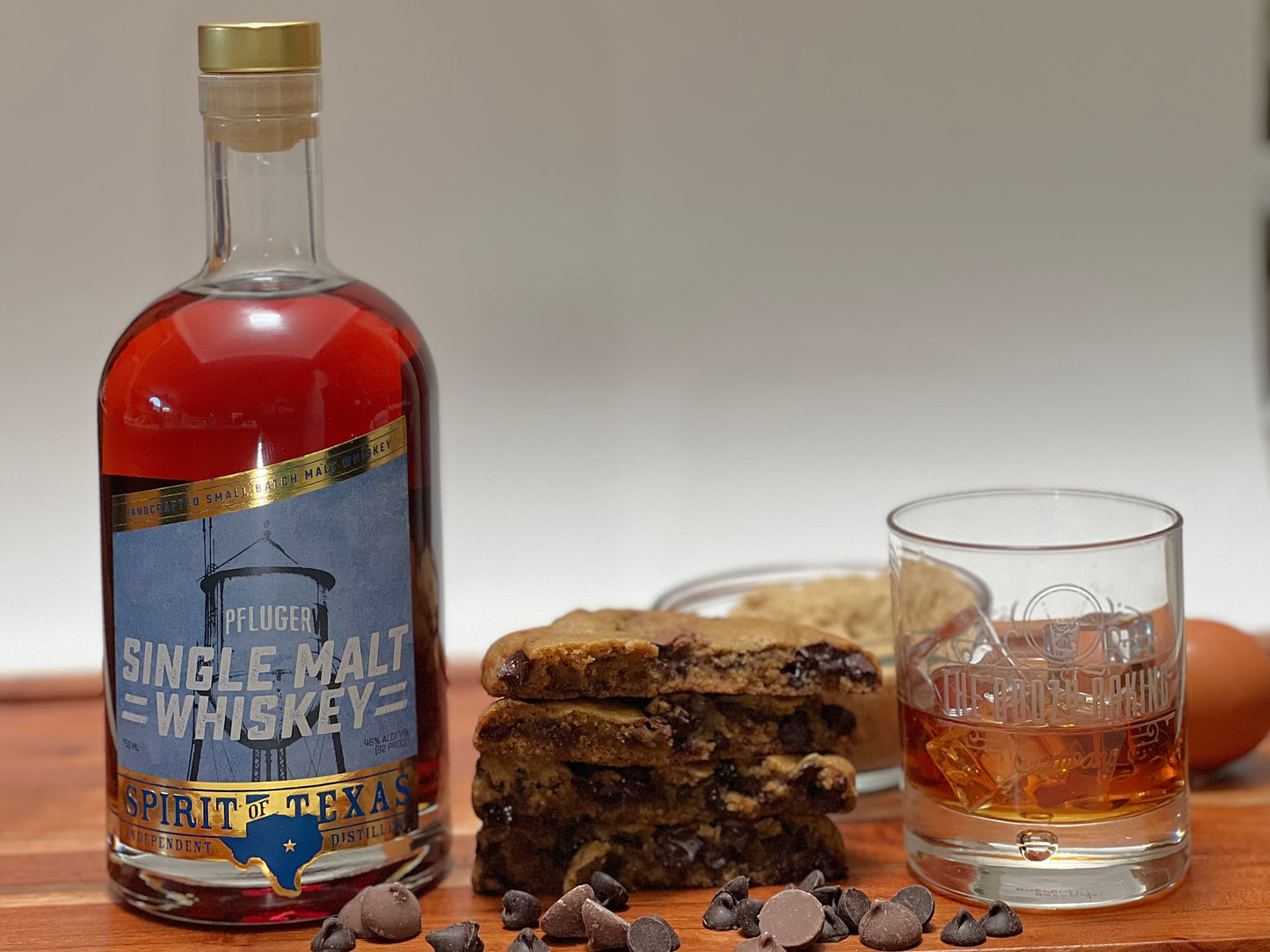 Spirit of Texas Pfluger Single Malt Whiskey Chocolate Chip Cookie